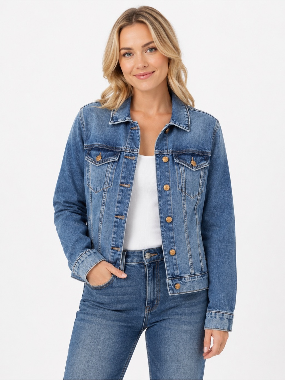 STS Blue Ella Boyfriend Denim Jacket – Size Large